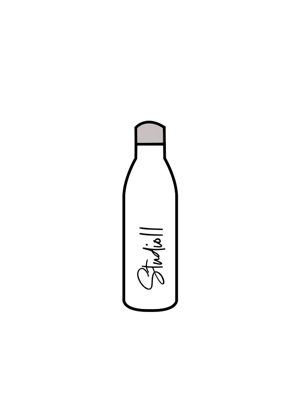 STUDIO 11 - WATER BOTTLE WHITE (IN-STOCK)
