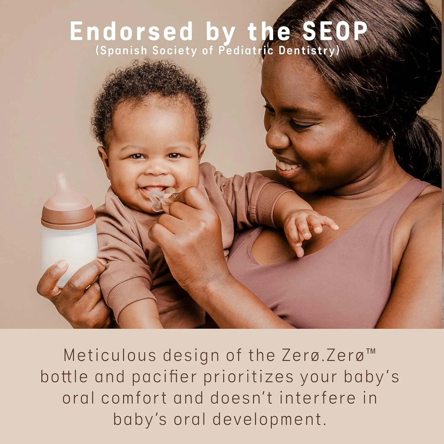 Suavinex Zero Zero Newborn Starter Set Small Anti Colic Baby Bottle   Pacifier, No 1 Spanish Baby Bottle Brand, Minimizes Bottle Rejection & Nipple Confusion, Adaptable Flow - Deep