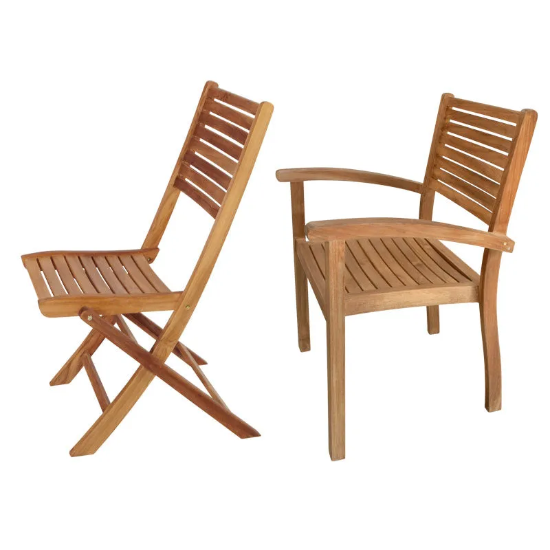 Sumatra Folding Dining Chairs (pair/two)