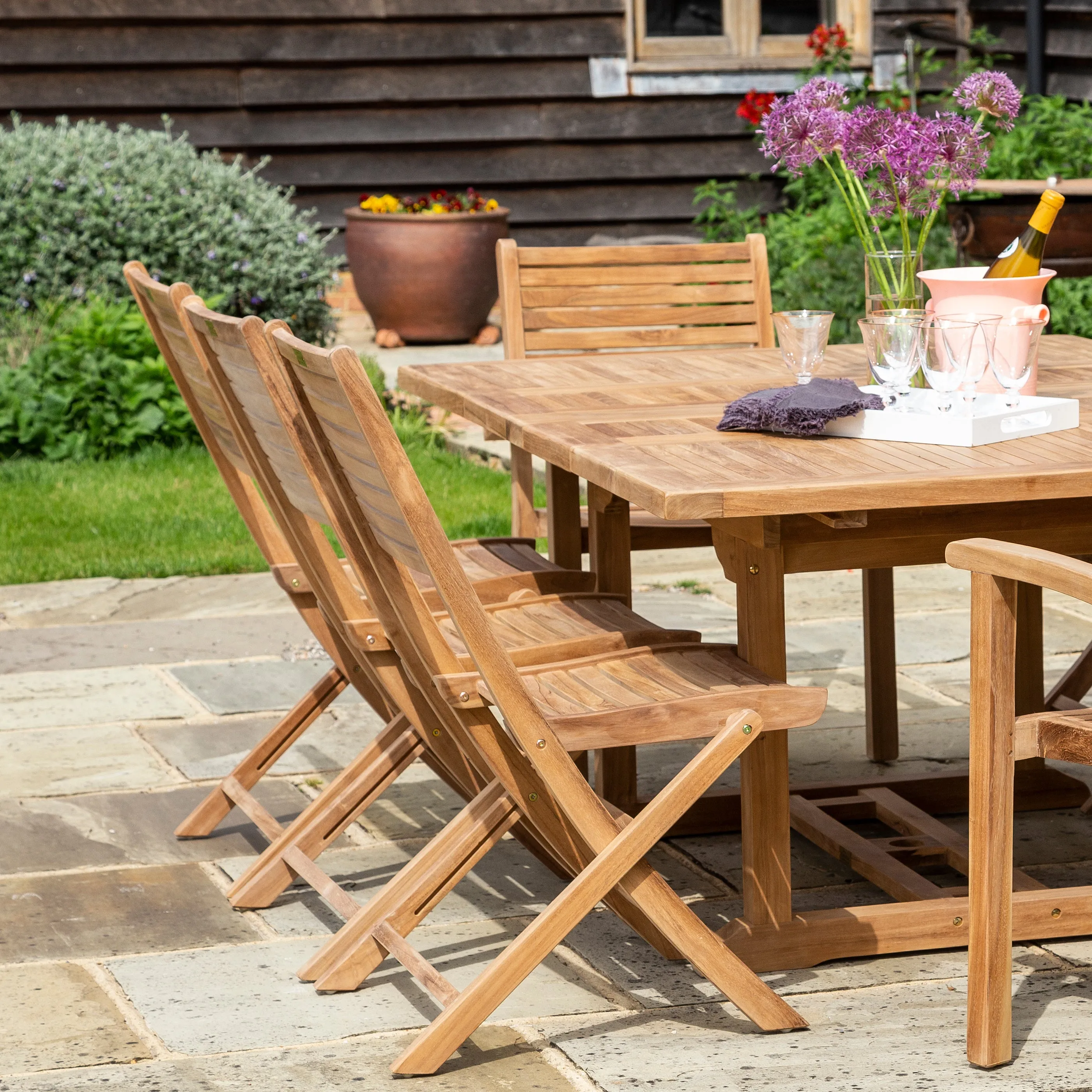 Sumatra Folding Dining Chairs (pair/two)