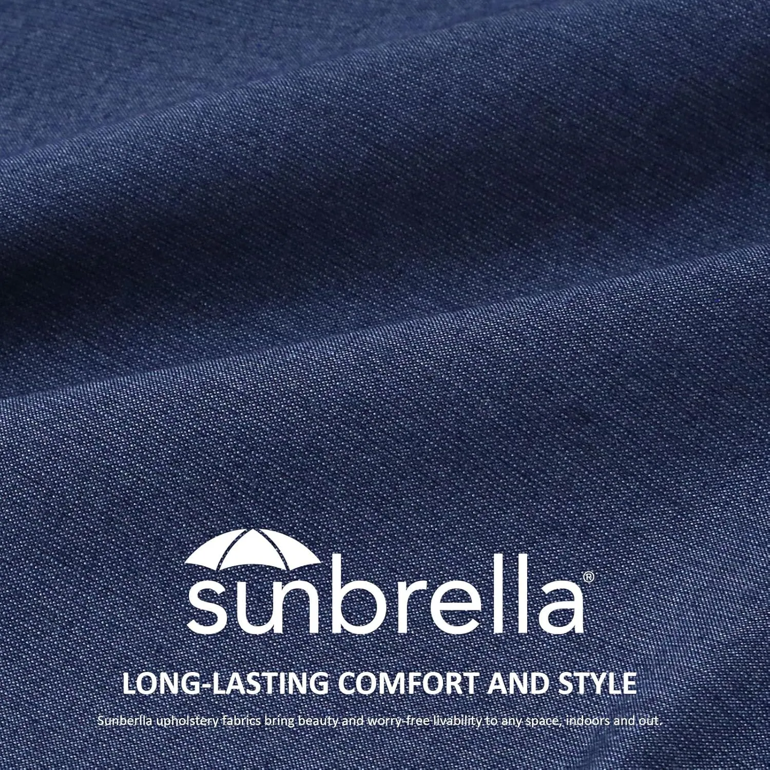 Sunbrella Decorative Outdoor Waterproof Throw Pillows with Inserts, Set of 4, 20" x12" Pillows for Patio, Backyard, Bed, Couch, and Patio Furniture, Specrtum Indigo