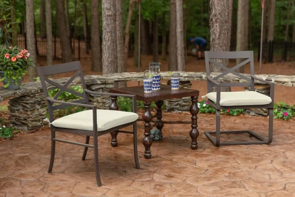 Sunbrella Patio Cushions - (2 Pack) - 18" W x 18" L x 2.5" T, Outdoor Chair Cushion with Comfort, Style & Durability Designed for Outdoor Living - Made in The USA