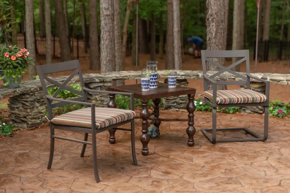Sunbrella Patio Cushions - (2 Pack) - 18" W x 18" L x 2.5" T, Outdoor Chair Cushion with Comfort, Style & Durability Designed for Outdoor Living - Made in The USA
