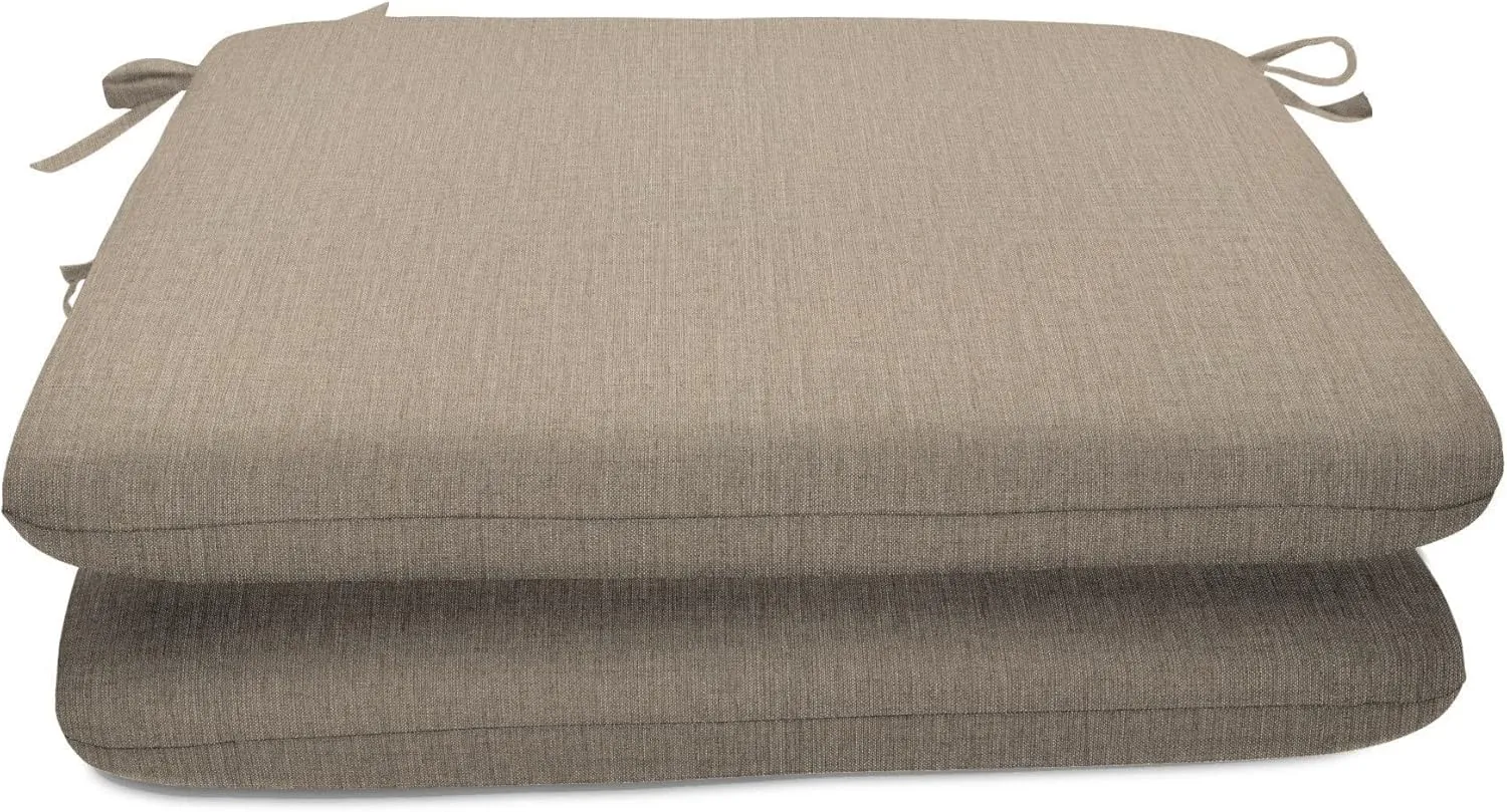 Sunbrella Patio Cushions - (2 Pack) - 18" W x 18" L x 2.5" T, Outdoor Chair Cushion with Comfort, Style & Durability Designed for Outdoor Living - Made in The USA