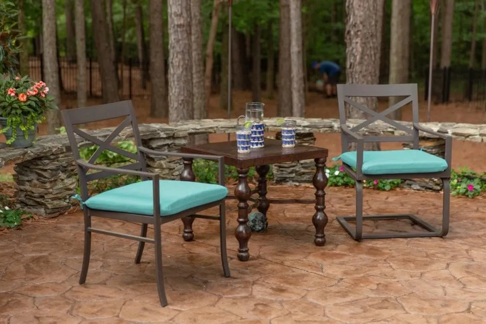 Sunbrella Patio Cushions - (2 Pack) - 18" W x 18" L x 2.5" T, Outdoor Chair Cushion with Comfort, Style & Durability Designed for Outdoor Living - Made in The USA