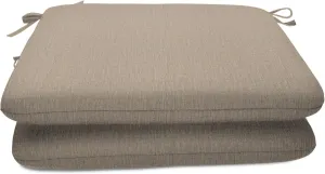 Sunbrella Patio Cushions - (2 Pack) - 18" W x 18" L x 2.5" T, Outdoor Chair Cushion with Comfort, Style & Durability Designed for Outdoor Living - Made in The USA