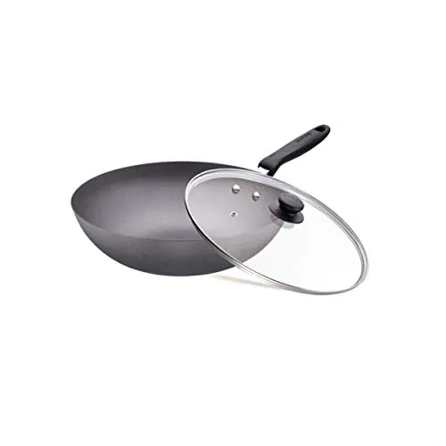 SUPOR 30-Cm Non-Stick Wok with Lid - Blemished package with full warranty - PC30S3W