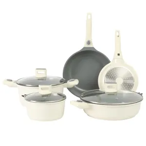 Sur La Table Kitchen Essentials 13 Piece Detachable Handle Pots and Pans Premium PFA Free Premium Ceramic Non Stick Inducti….