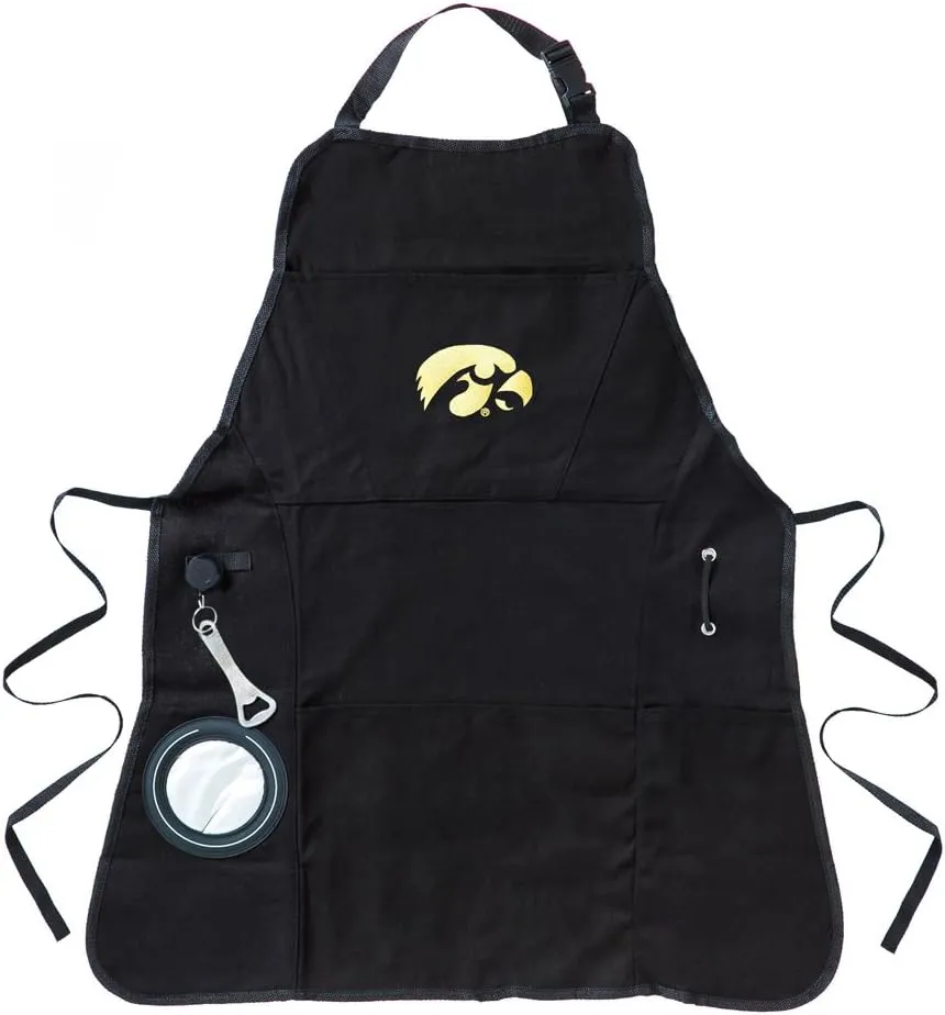 Team Sports America University of Michigan Grilling Apron | Bottle Opener and Insulated Beverage Holder | Adjustable Straps