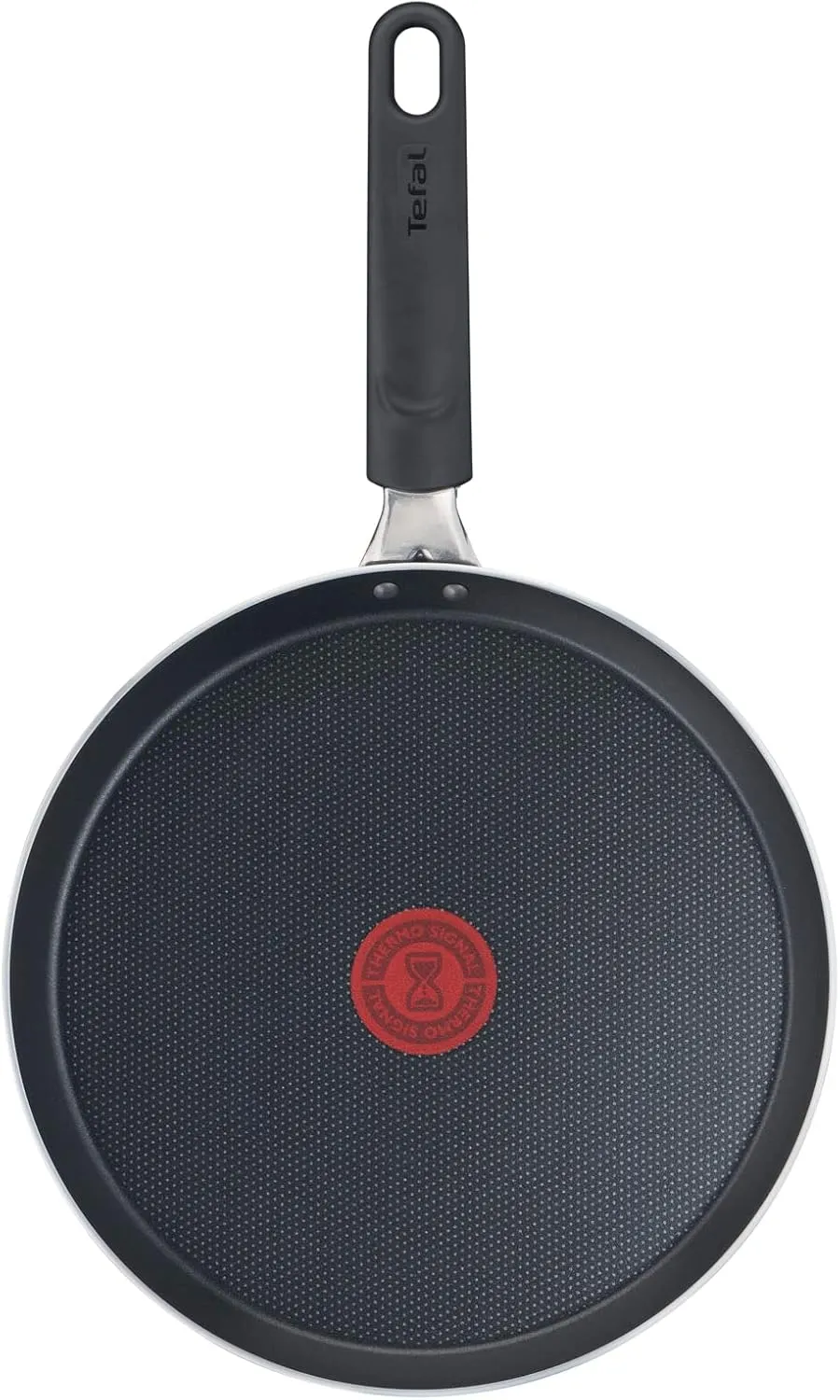 Tefal B55509 Easy Cook and Clean Crepe Pan 25 cm | Non-Stick Coating | Safe | Thermal Signal | Stable Base | Ideal Shape | Healthy Cooking | Black