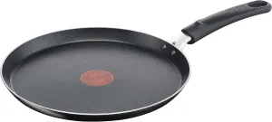 Tefal B55509 Easy Cook and Clean Crepe Pan 25 cm | Non-Stick Coating | Safe | Thermal Signal | Stable Base | Ideal Shape | Healthy Cooking | Black