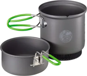 Terra Weekend HE 0.95L Cook Set (Non-Stick) with Heat Exchanger, Camping, Backpacking, Hunting, Grey