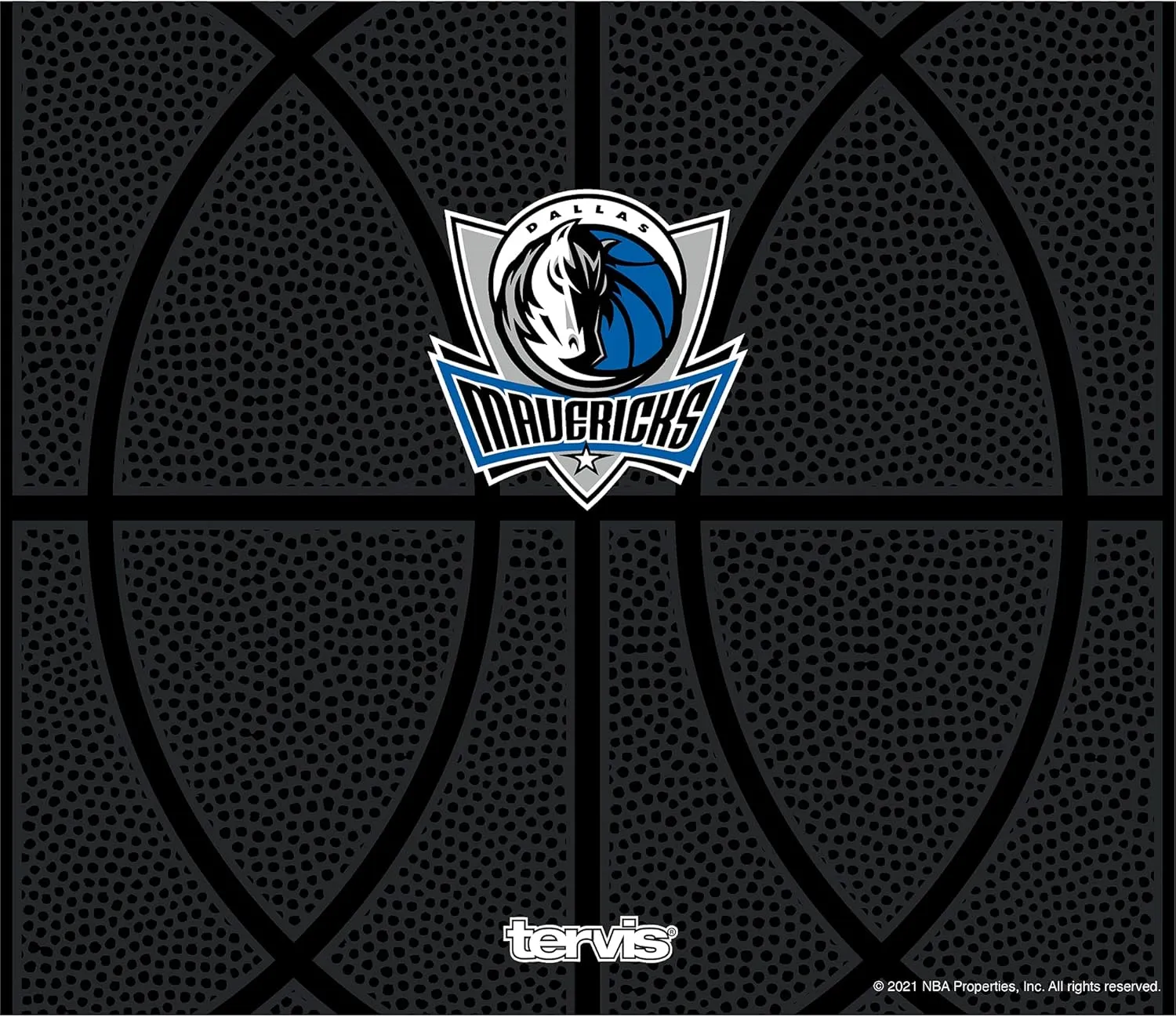 Tervis NBA Dallas Mavericks Leather Triple Walled Insulated Tumbler, 24oz Wide Mouth Bottle, Stainless Steel
