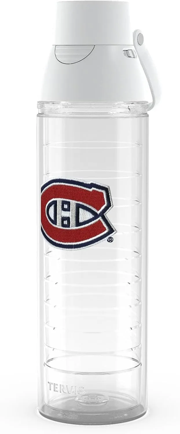 Tervis Venture Lite NHL Montreal Canadiens - Primary Logo Made in USA Double Walled Insulated Tumbler Travel Cup Keeps Drinks Cold & Hot, 24oz Water Bottle, Classic