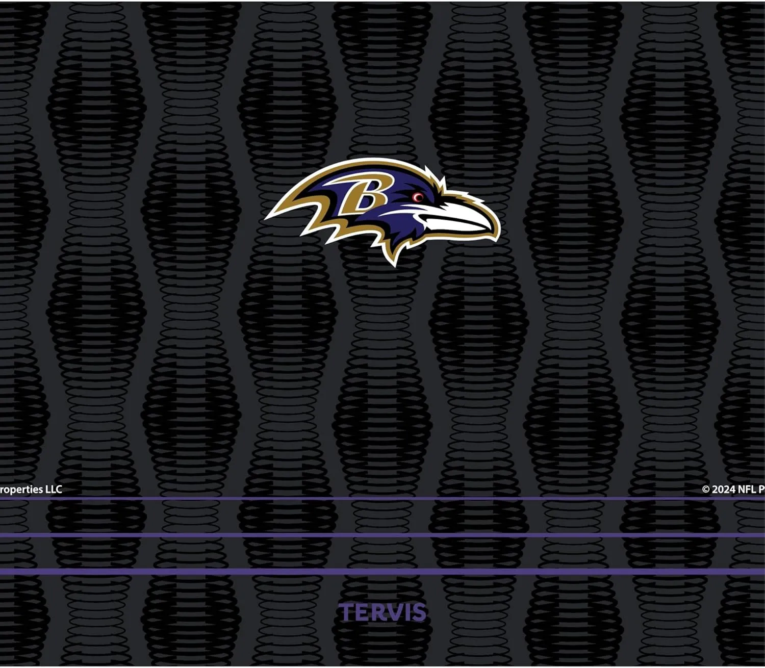 Tervis Venture Water Bottle NFL® Baltimore Ravens - Full Speed Triple Walled Insulated Tumbler Travel Cup Keeps Drinks Cold & Hot, 26oz, Stainless Steel