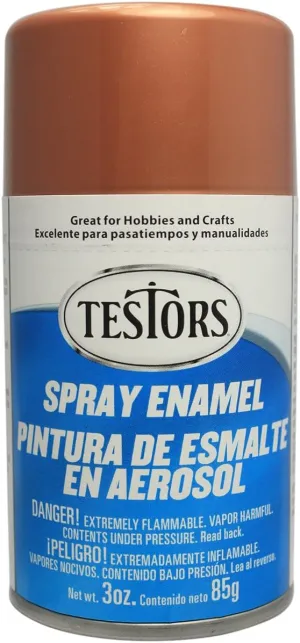 Testors Spray Enamel, 3 oz, Copper