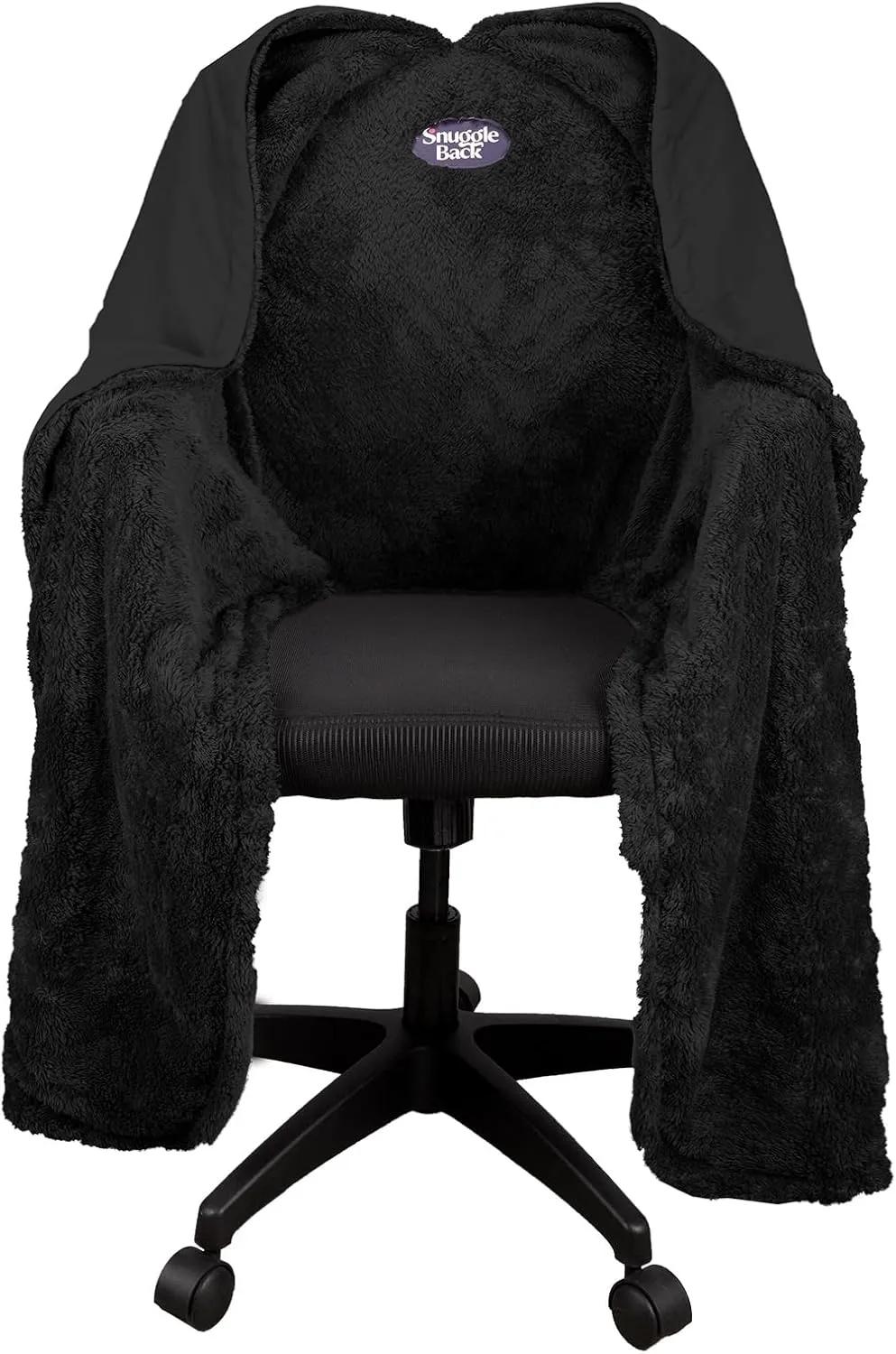 The Original Office Chair Blanket by SnuggleBack; Cozy Comfy Office Desk Chair Wrap Attaches for Convenient Heat and Hands-Free. Stay Warm In The Winter or Summer. Sherpa Fur Lining