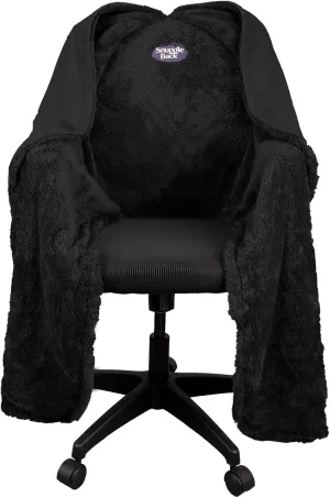 The Original Office Chair Blanket by SnuggleBack; Cozy Comfy Office Desk Chair Wrap Attaches for Convenient Heat and Hands-Free. Stay Warm In The Winter or Summer. Sherpa Fur Lining