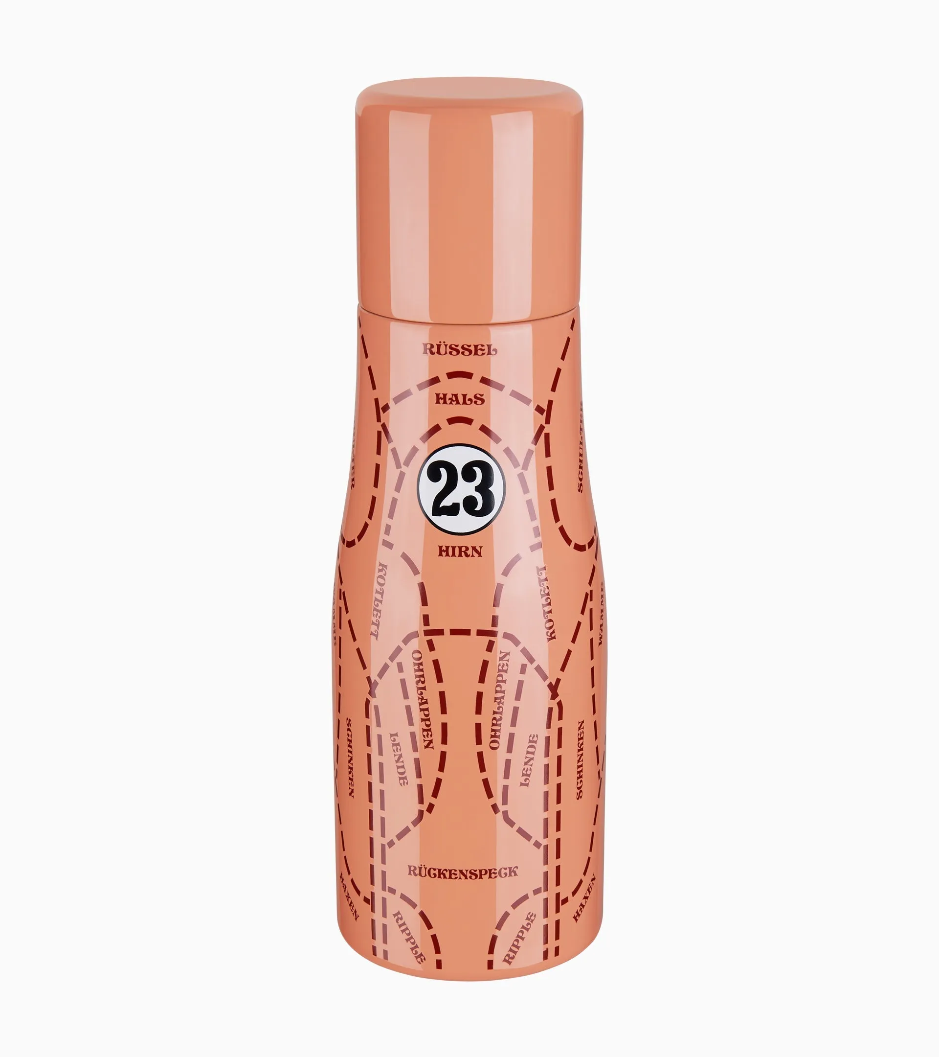Thermal Flask with Cup Pink Pig