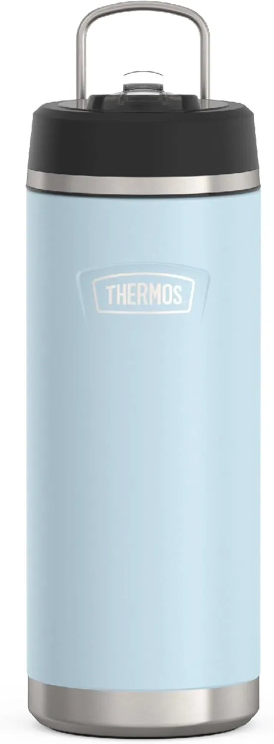THERMOS ICON SERIES, Stainless Steel Water Bottle with Straw Lid, 32 Ounce, Glacier