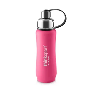 Thinksport Insulated Sports Bottle - 17oz (500ml) - Powder Coated - Hot Pink