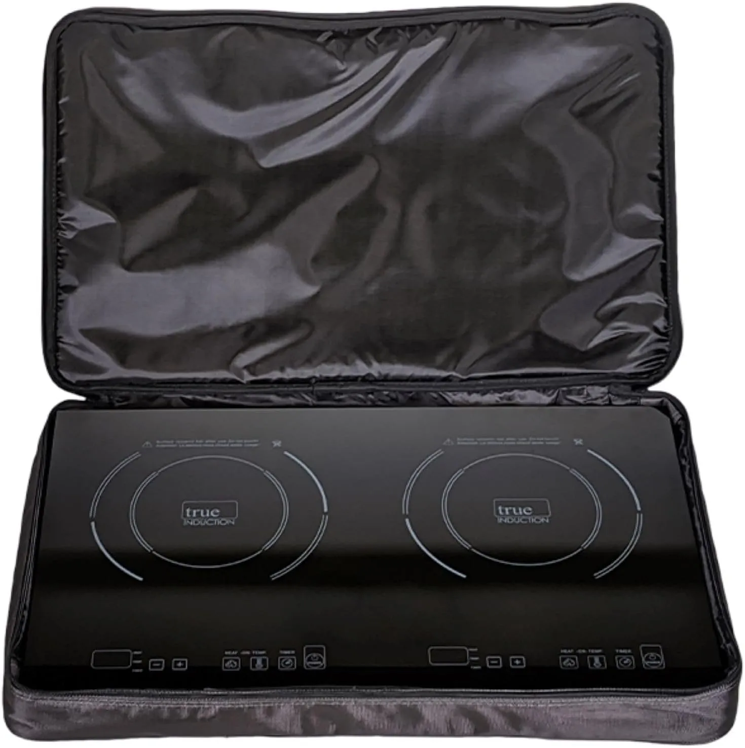 TI-2C Portable UL1026 Certified, 23in Dual Induction Cooktop 1750W Glass-Ceramic Top, FREE TRAVEL BAG & 2 FREE SILICONE MATS