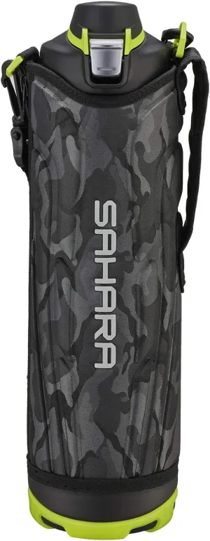 Tiger Water Bottle, 0.3 gal (1.5 L), Sahara Stainless Steel Bottle, Sports, Direct Drinking, Wide Mouth, Cold Insulation, Black MME-F150KK