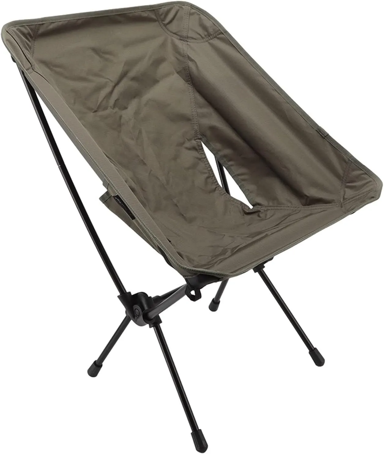 Topyond Moon Chair Folding Lightweight Low Back Camping Chair,Ergonomic Design,Stable All Aluminum Alloy Bracket,Detachable and Portable for Outdoor, Beach, Fishing