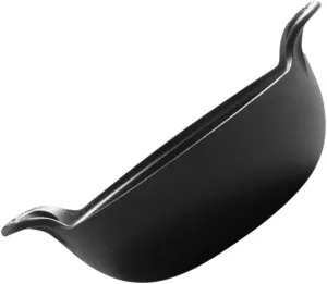Totority Cast Iron Cooking Pot with Side Handles Versatile Skillet for Outdoor Camping Non-stick Frying and Ramen Cooking for Home