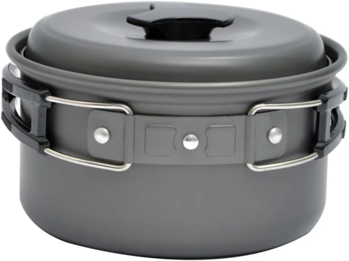 Totority Quality Camping Cookware 1pc Cooking Pot Portable Camping Accessories Outdoor Use