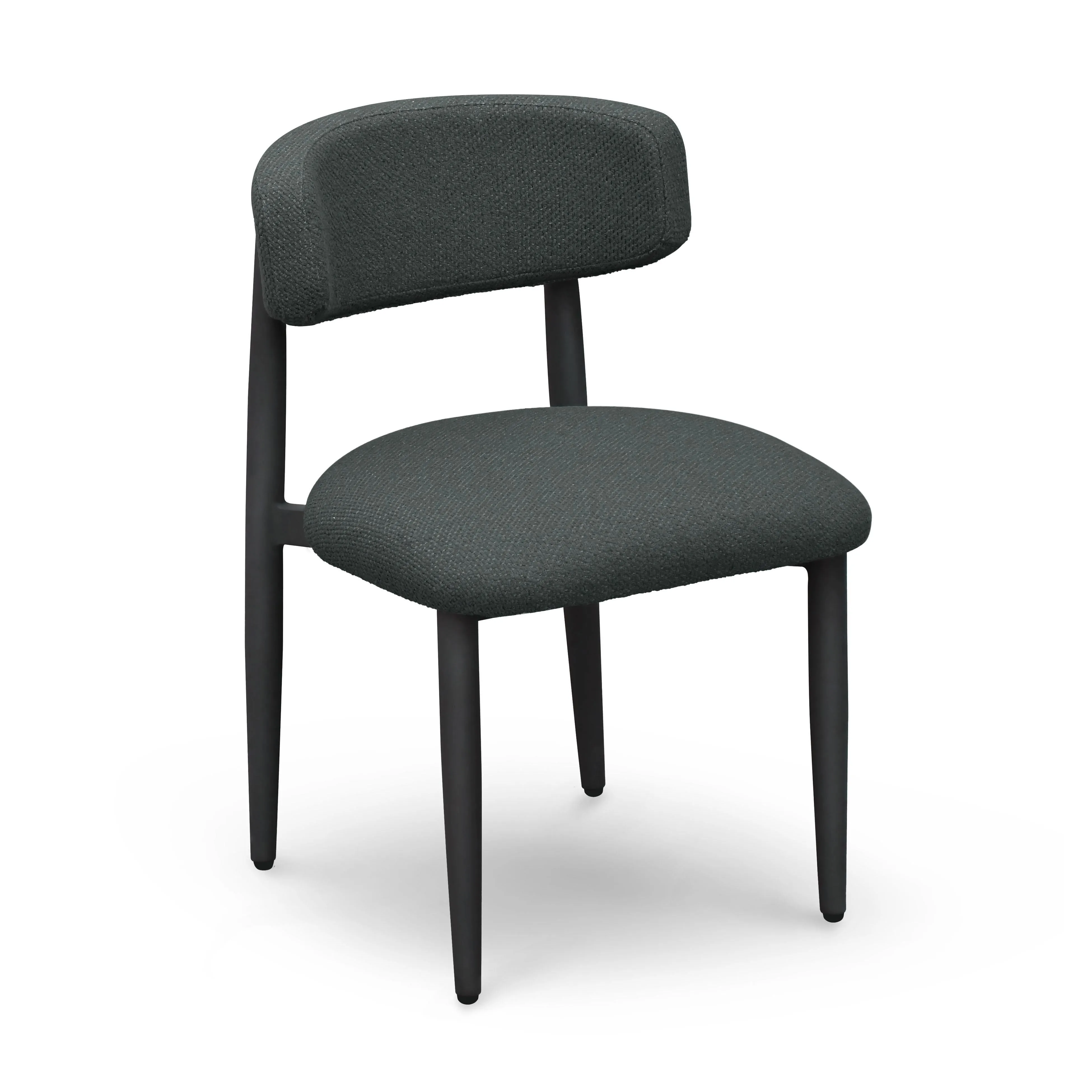 Tov Annika Black Textured Outdoor Dining Side Chair