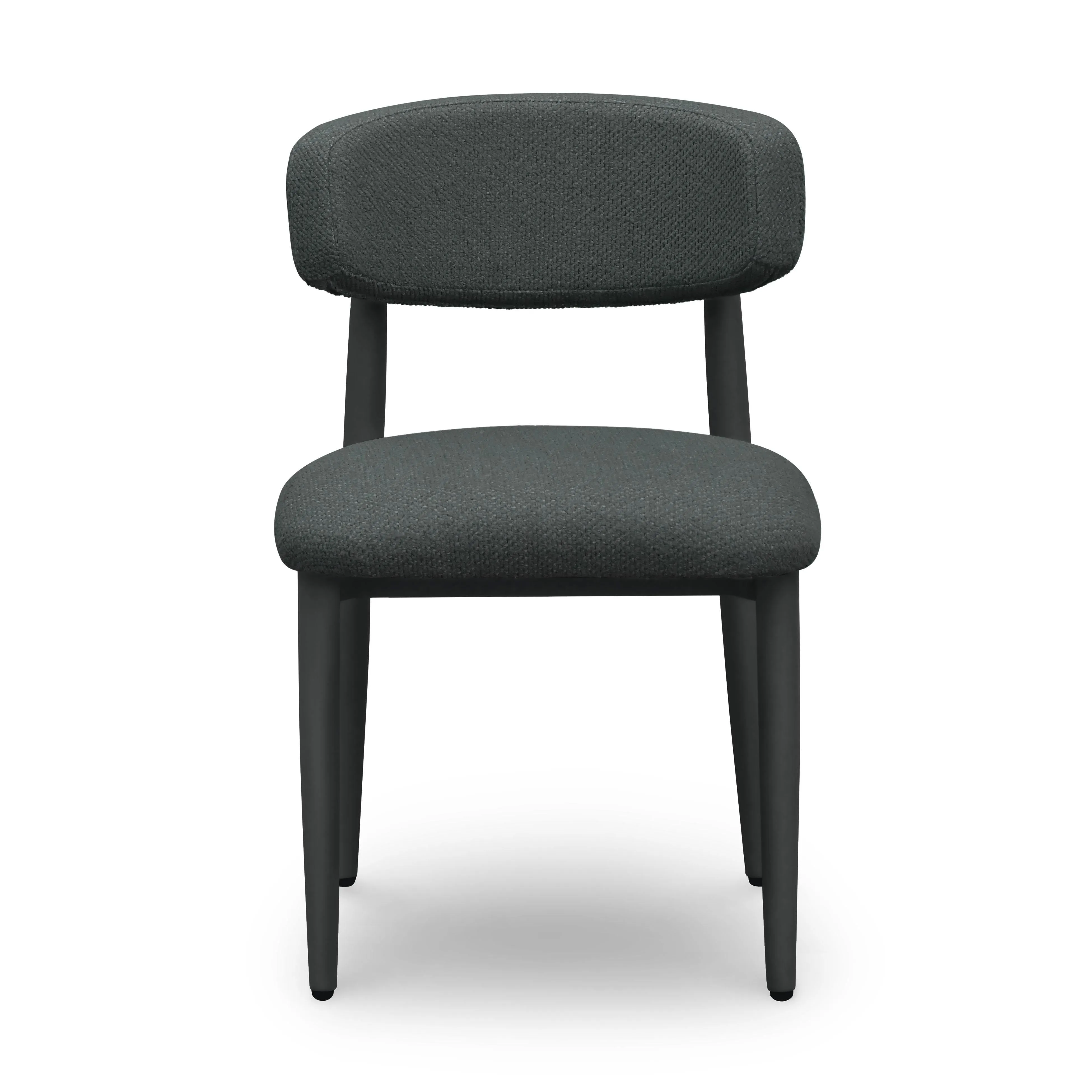 Tov Annika Black Textured Outdoor Dining Side Chair