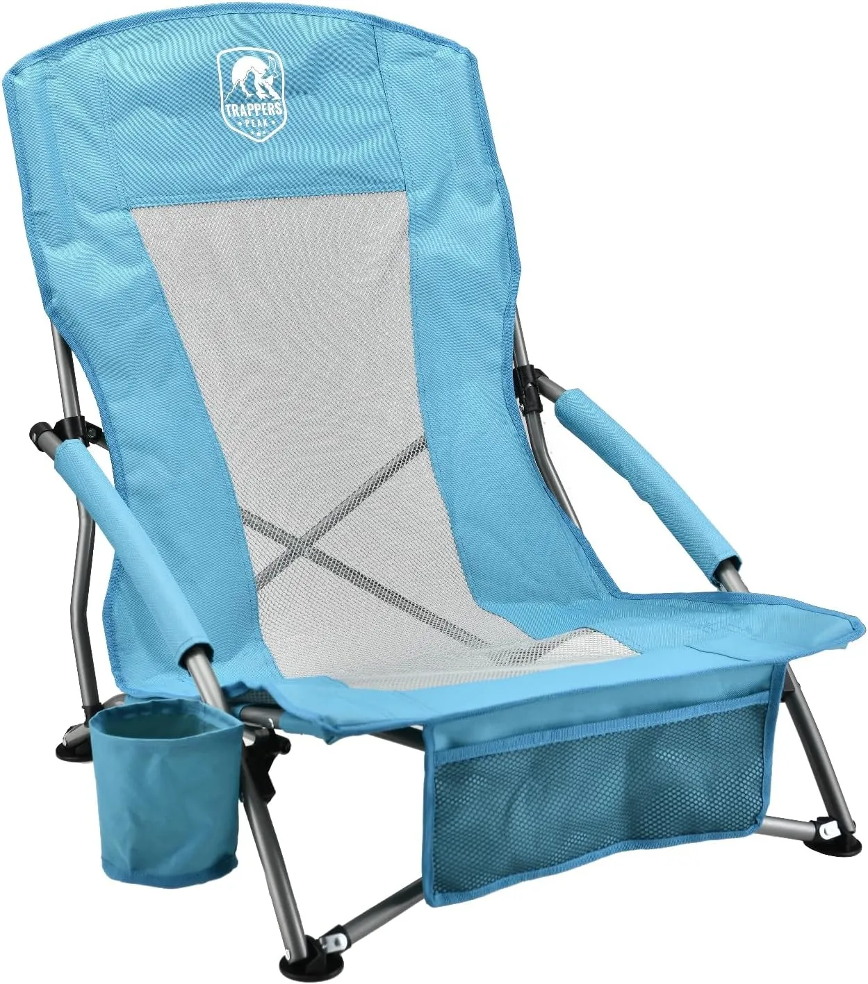 Trapper's Peak Low Profile Folding Beach Chair, 2PK, Mint Green