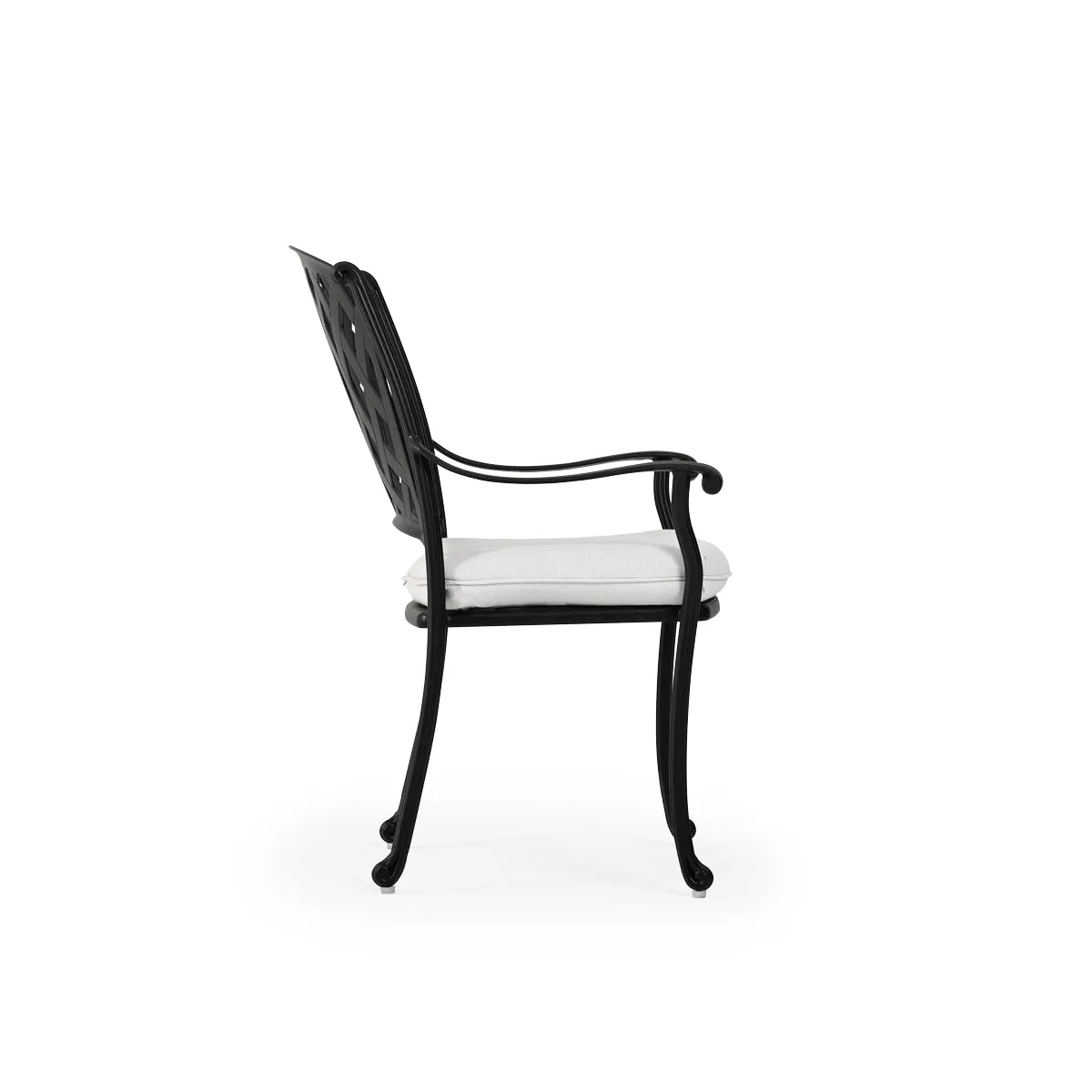 Trellis Outdoor Cast Aluminum Dining Arm Chair