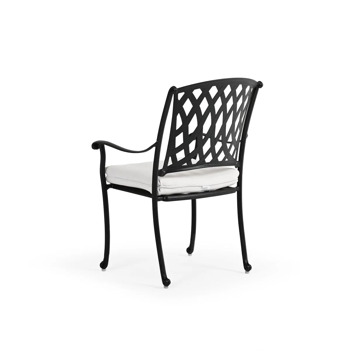 Trellis Outdoor Cast Aluminum Dining Arm Chair