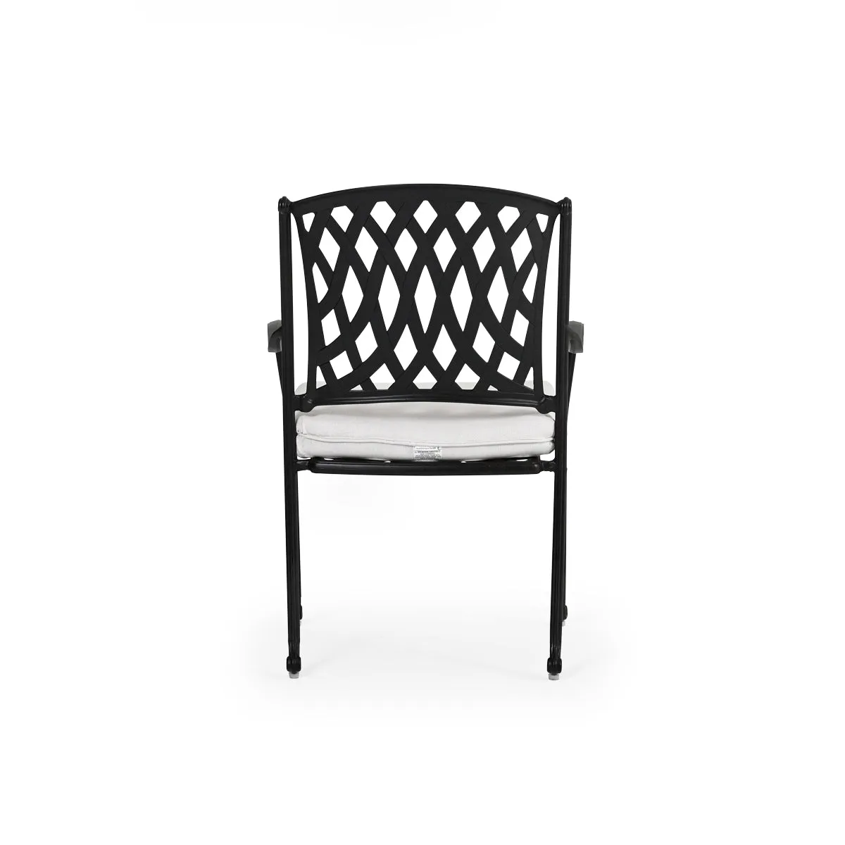 Trellis Outdoor Cast Aluminum Dining Arm Chair