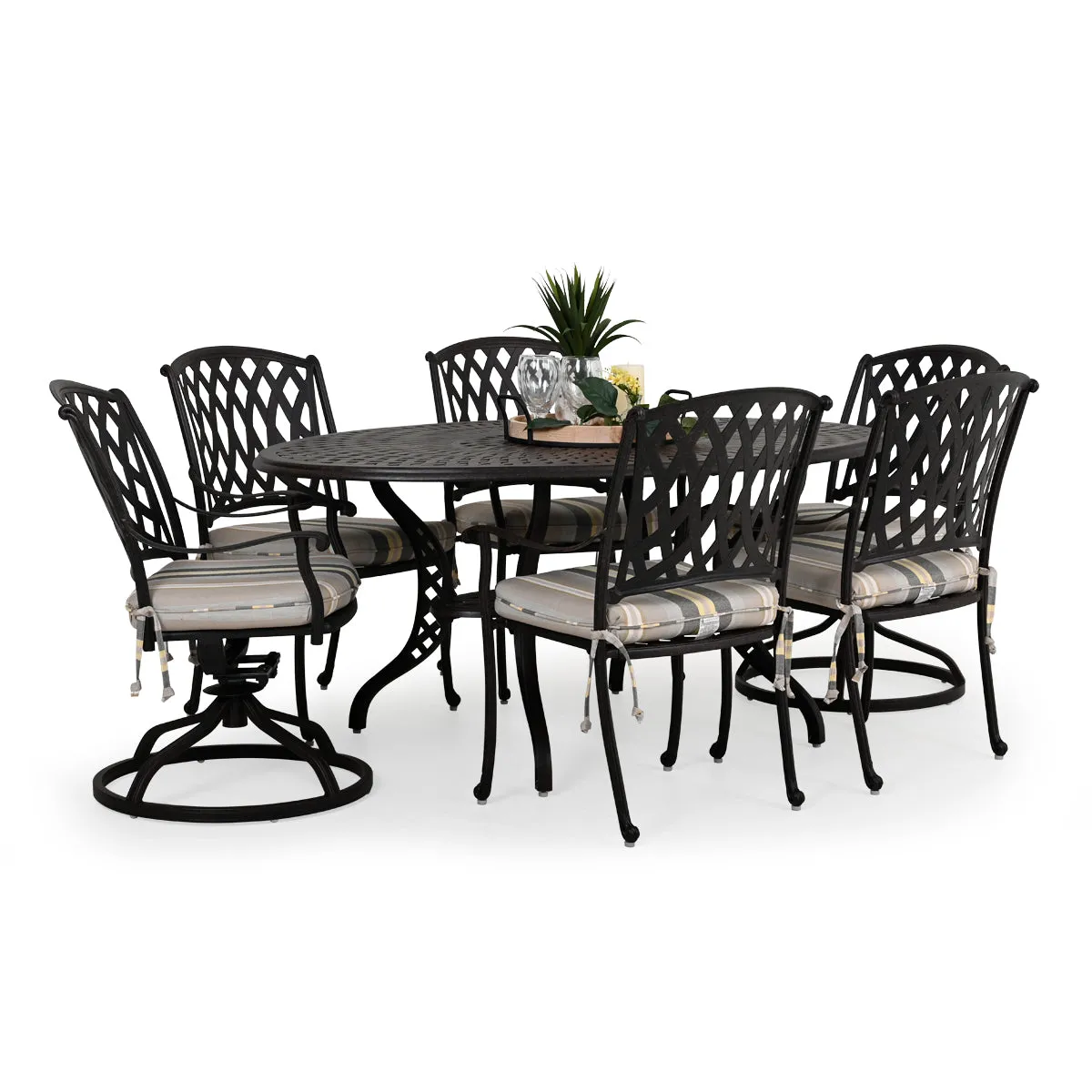 Trellis Outdoor Cast Aluminum Swivel Tilt Dining Chair