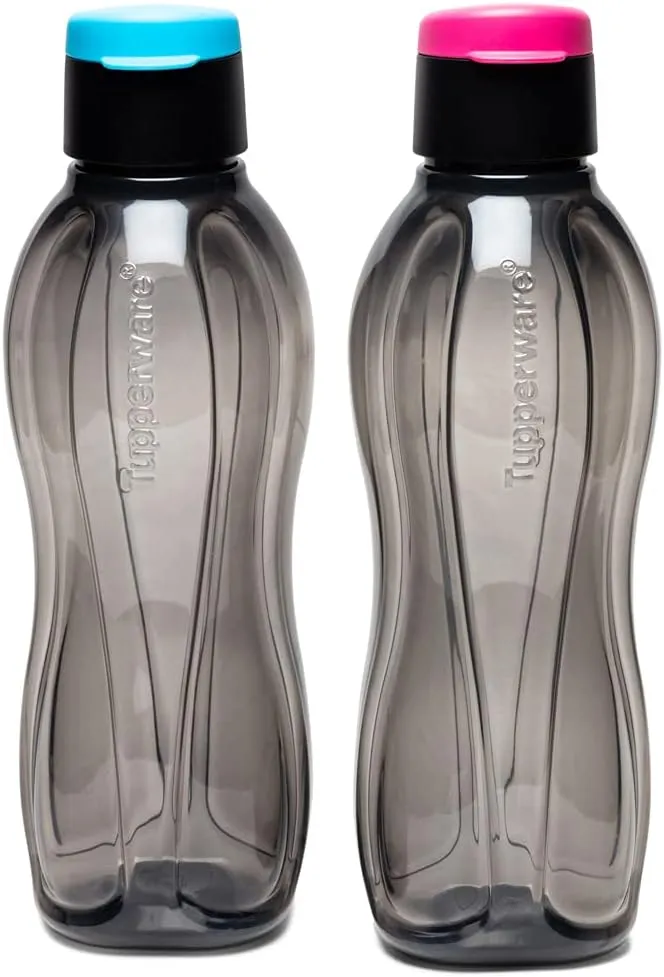 Tupperware Aquasafe Xtreme 1L Fliptop Bottle 2pc