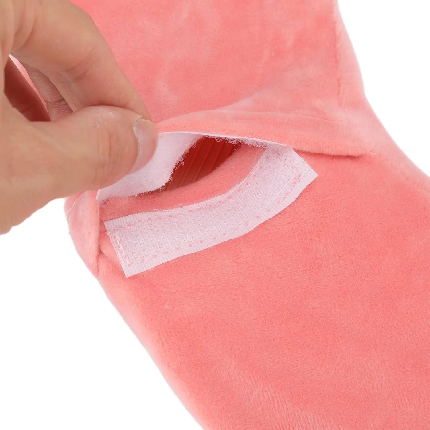 U Shaped Hot Water Bottle Premium Quality Insulated Neck Warmer with Knitted Cover Ideal for Travel and Home Use (Flesh Red)