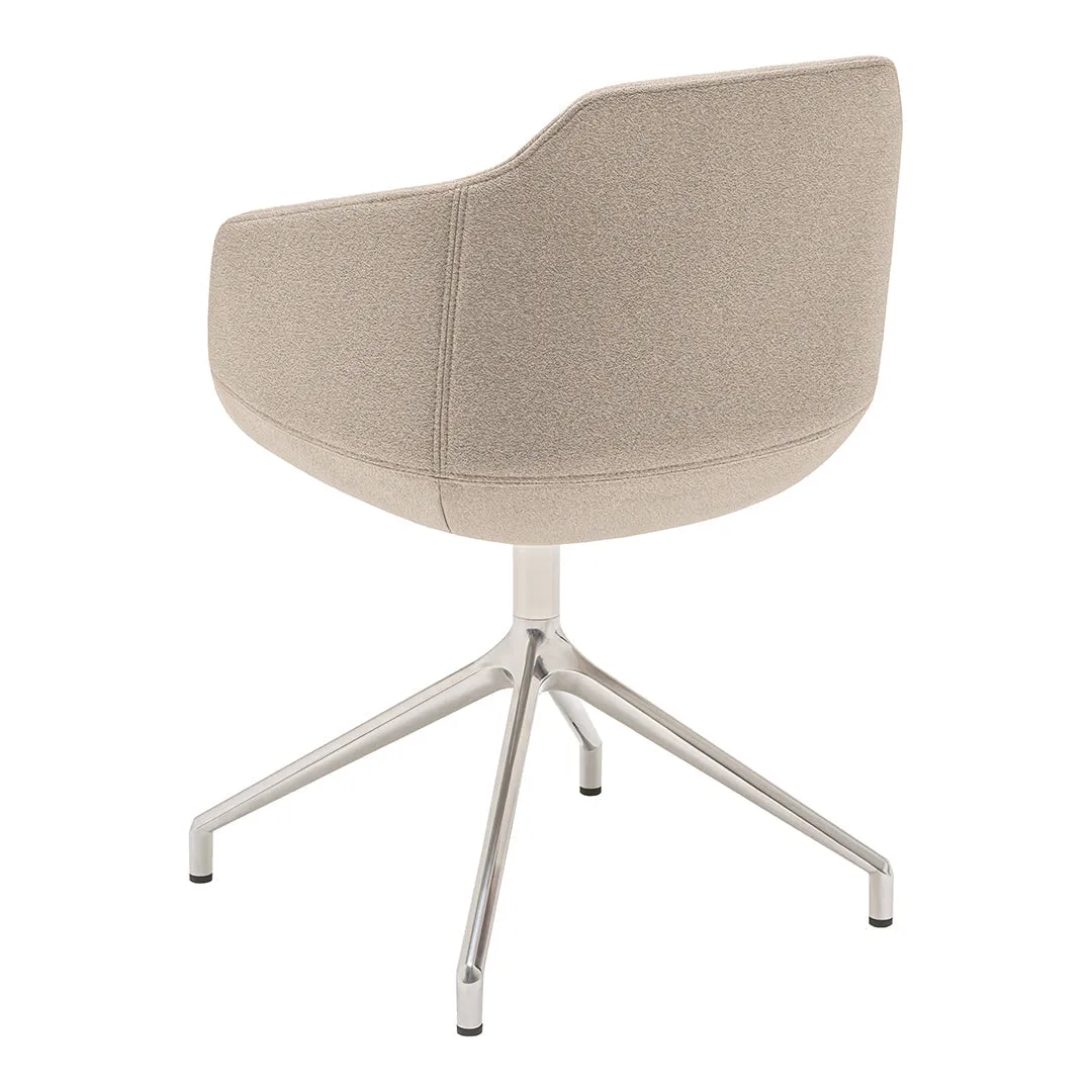 Ultra Conference Chair - 4-Star Polished Aluminum Swivel Base