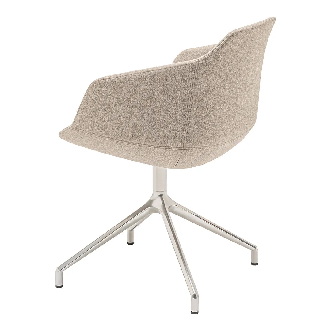 Ultra Conference Chair - 4-Star Polished Aluminum Swivel Base