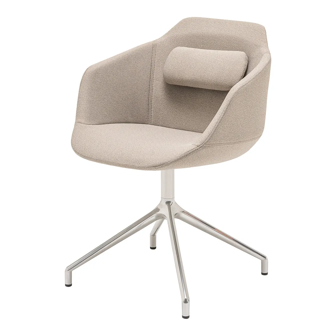 Ultra Conference Chair - 4-Star Polished Aluminum Swivel Base