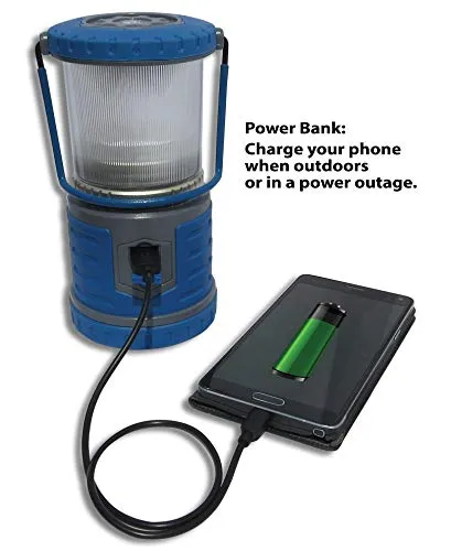 USB Rechargeable Lantern|400 Lumens|200hrs of Light|6000mAh Power Bank | 6 Modes