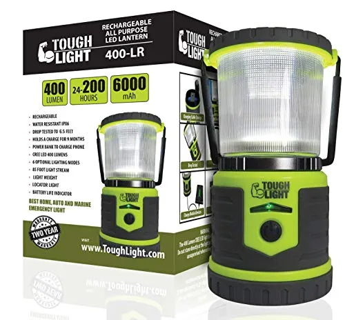 USB Rechargeable Lantern|400 Lumens|200hrs of Light|6000mAh Power Bank | 6 Modes