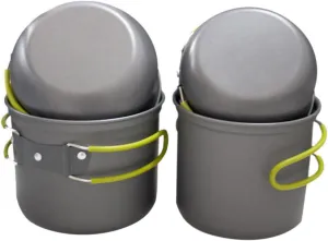 VICASKY 1 Set Outdoor Camping Cookware Portable Oxide Cooking Pan for People Easy to Clean with Insulated Handles for Picnic and Camping Adventures