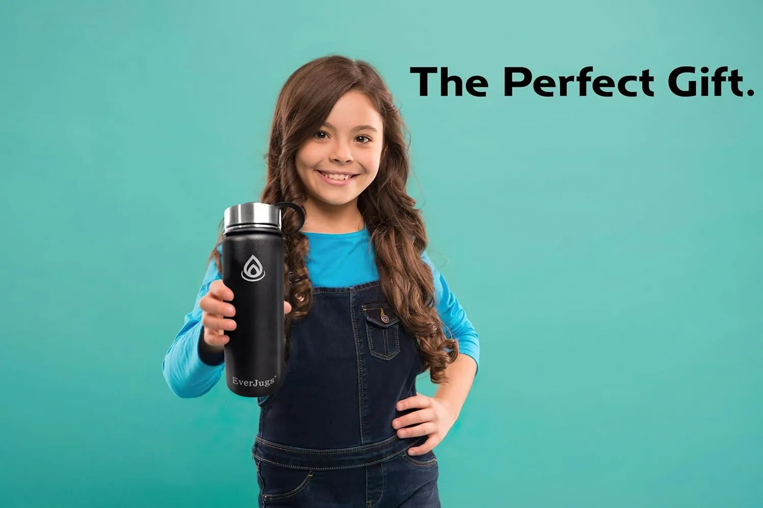 Water Bottle - 32 Oz, Wide Mouth, Premium Stainless Steel Bottle with Grip Cap, Double Walled Vacuum Insulated, Thermo Mug, Metal Flask, Leak Proof, Eco-Friendly