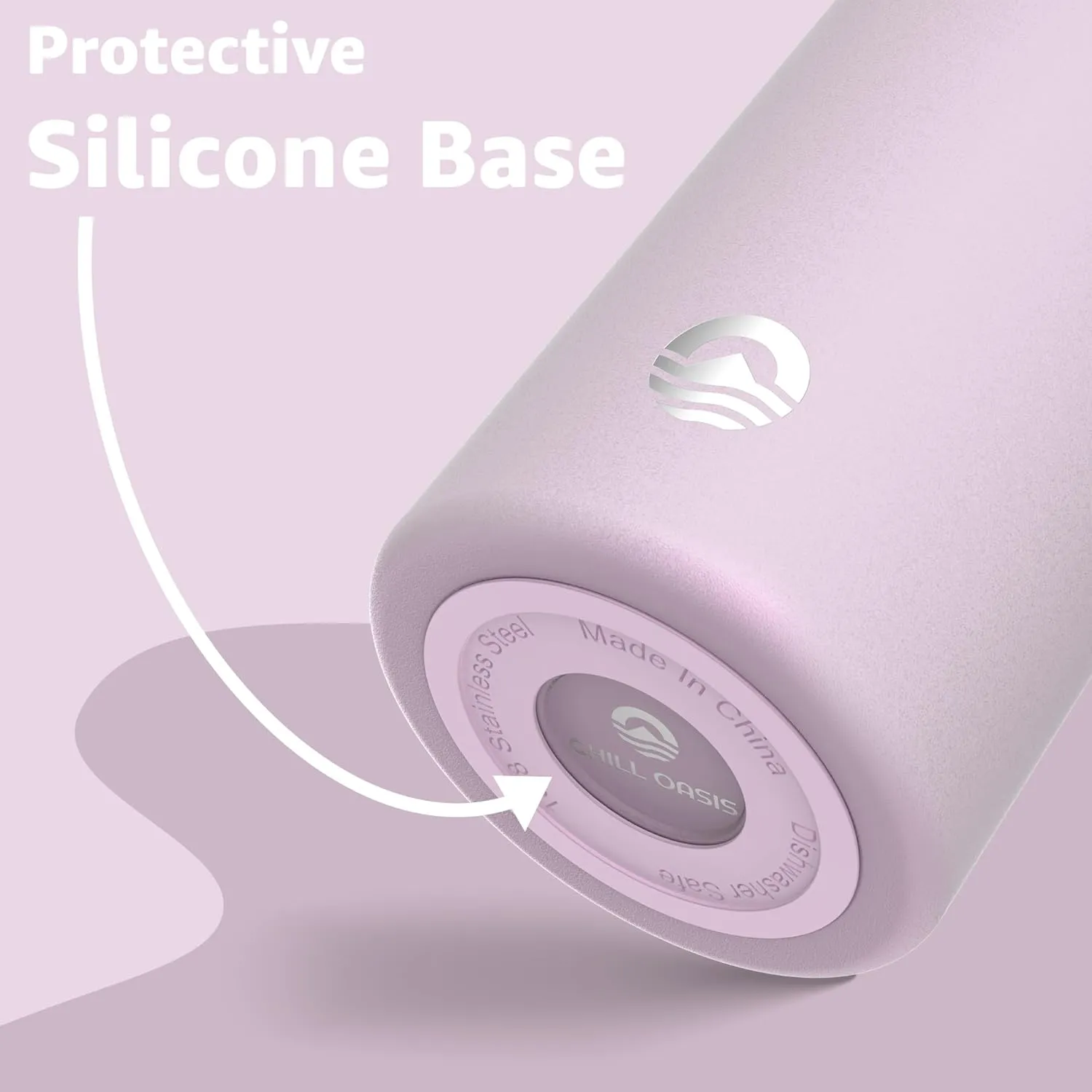 Water Bottle | Compatible With Popular Flavor Cartridges | BPA Free, Leak Proof, Double-Walled Vacuum Insulated Stainless Steel, and Dishwasher Safe | Cold for 24 Hours (Lavender, 12oz)