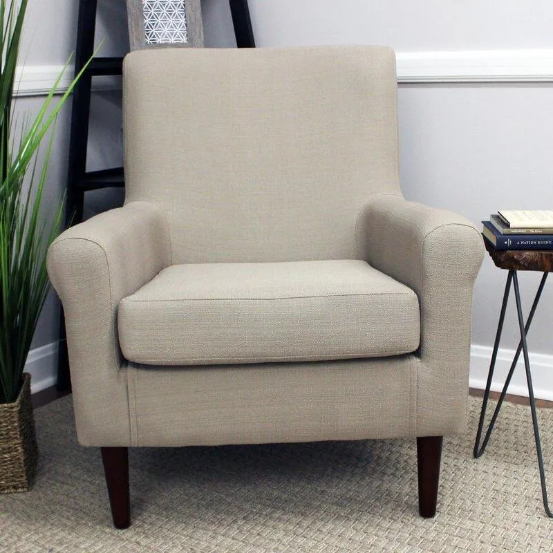 Wide Tufted Arm Chair for living room