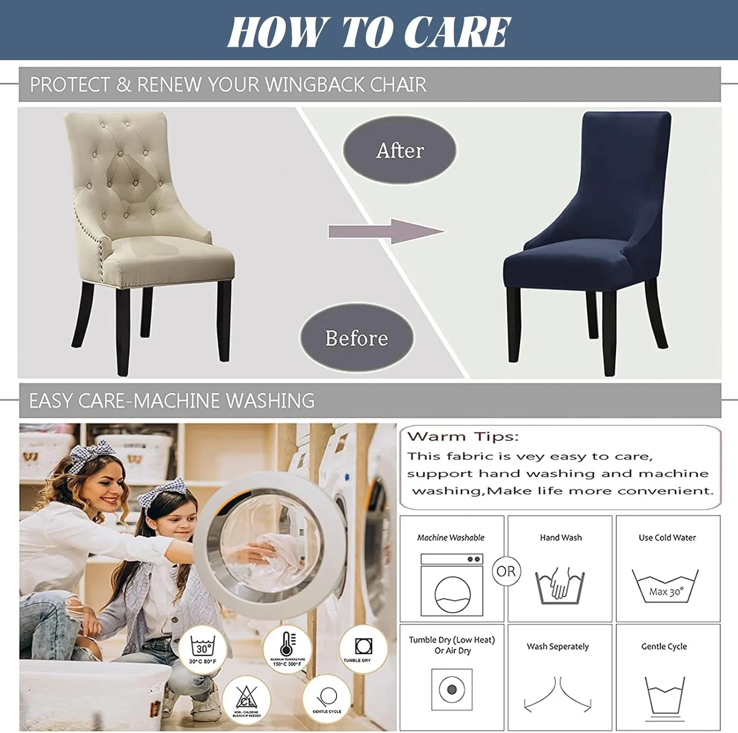 Wingback Side Chair Cover Slipcover Velvet Stretch Arm Chair Protector Accent Chair Cover Slipcover Washable Upholstered Arm Dining Chair Covers for Dining Living Room Banquet Decor(Dark Grey,4PCS)