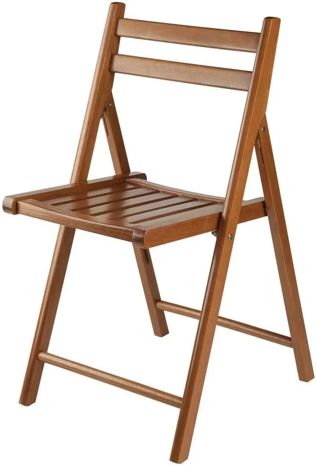 Winsome Robin 4-PC Folding Set Teak Chair, 17.64 x 20.1 x 32.28